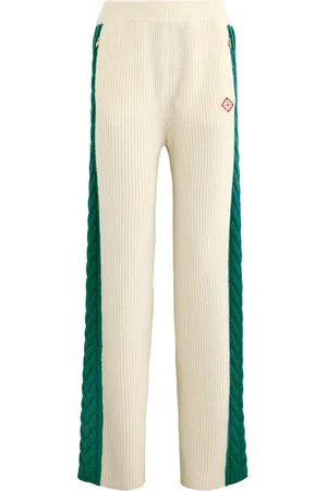Casablanca Logo Wide-leg Wool-blend Trousers - - L (UK14 / L)