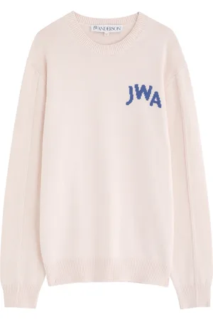 J.W.Anderson Logo-intarsia Cotton-blend Jumper - - S