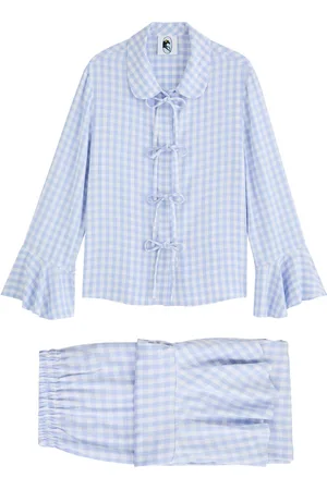 Sleeper Nebula Checked Twill Pyjama set - - M (UK12 / M)