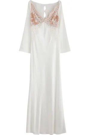 Self-Portrait X Christopher Kane Lace and Satin Maxi Dress - - 10 (UK10 / S)