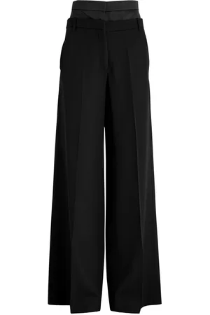 Erdem Double-waist Wide-leg Wool Trousers - - 12 (UK12 / M)