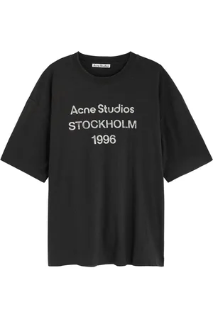 Acne Studios Logo Faded Cotton-blend T-shirt - - XL