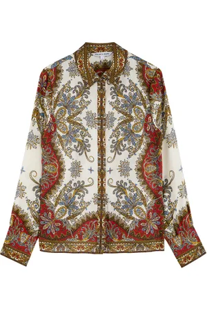 VERONICA BEARD Maryam Paisley-print Linen Shirt - - 4 (UK8 / S)