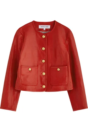 VERONICA BEARD Andrea Leather Jacket - - 4 (UK8 / S)