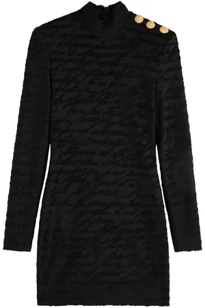 Balmain Bouclé-jacquard Jersey Mini Dress - - 38 (UK10 / S)