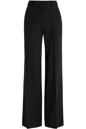 Balmain Satin-striped Wool Trousers - - 38 (UK10 / S)