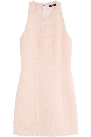 Balmain Checked Bouclé Tweed Mini Dress - - 40 (UK12 / M)