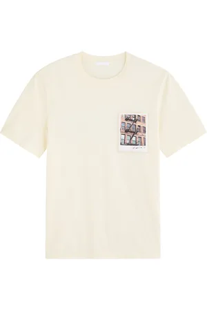 Helmut Lang Postcard Printed Cotton T-shirt - - M