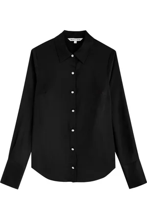 VERONICA BEARD Monique Crystal-embellished Silk-blend Satin Shirt - - 4 (UK8 / S)