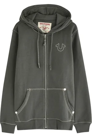 True Religion Big T Hooded Cotton-blend Sweatshirt - - L
