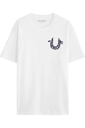 True Religion Warped Logo-embroidered Cotton T-shirt - - L