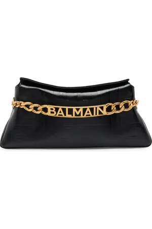 Balmain 1945 Logo-monogrammed Leather Clutch - - One Size