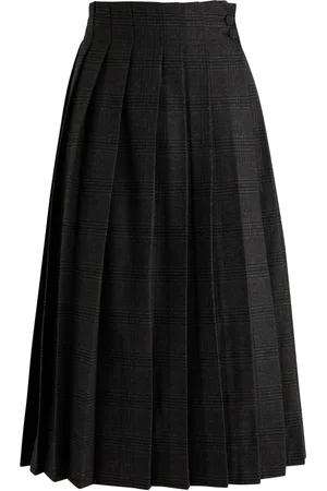 Remain by Birger Christensen Pleated Wool-blend Midi Wrap Skirt - - 38 (UK10 / S)