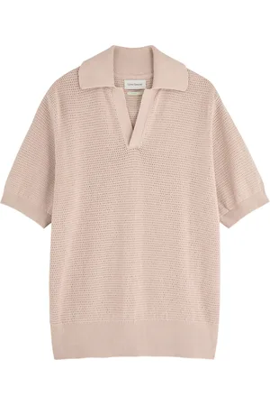 OLIVER SPENCER Penhale Pointelle-knit Cotton Polo Shirt - - L