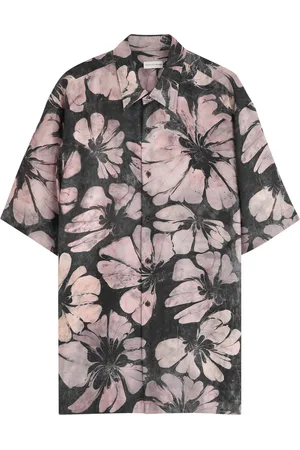 DRIES VAN NOTEN Cassidye Floral-print Silk Shirt - - L