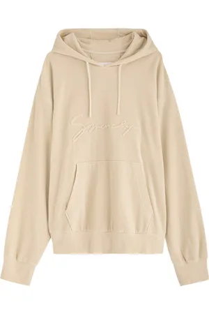 Givenchy Logo Hooded Ribbed Velvet Sweatshirt - - L