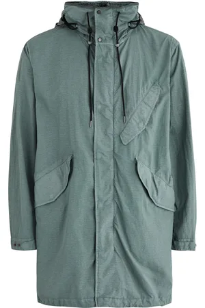 C.P. Company Goggle Hooded Coated Nylon Parka - - L