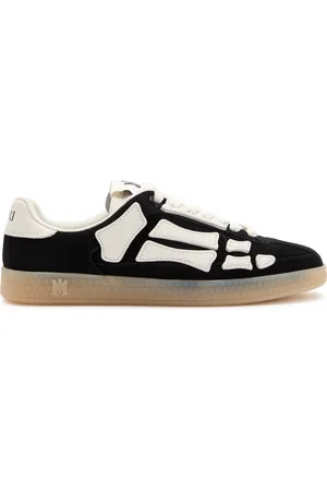 AMIRI Pacific Bones Appliquéd Suede Sneakers - - 37 (IT37 / UK4)