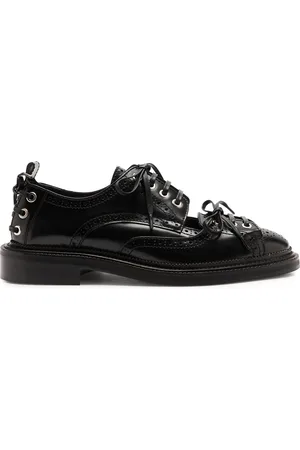 Simone Rocha Lace-up Glossed Leather Brogues - - 36 (IT36 / UK3)