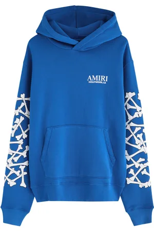 AMIRI Bones Stacked Hooded Cotton Sweatshirt - - M