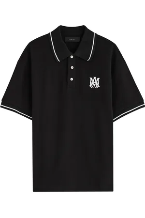 AMIRI Logo Piqué Cotton Polo Shirt - - M