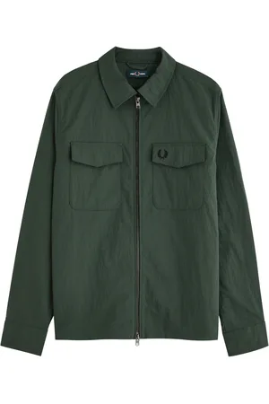 Fred Perry Logo-embroidered Shell Overshirt - - L
