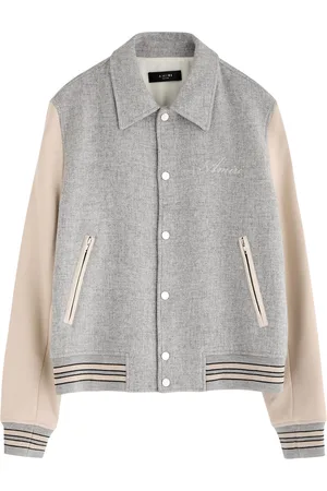 AMIRI Bones Wool-blend Varsity Jacket - - L