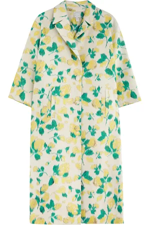 HUISHAN ZHANG Liliane Floral-jacquard Woven Coat - - 10 (UK10 / S)
