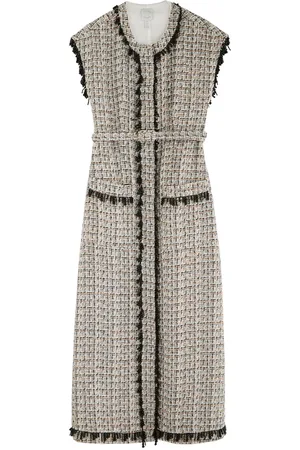 HUISHAN ZHANG Whitney Bead-embellished Tweed Midi Dress - - 8 (UK8 / S)