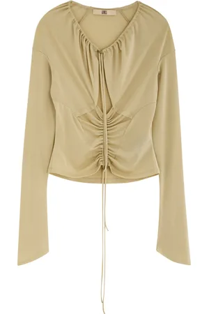 KNWLS Ruched Stretch-jersey top - - L (UK14 / L)