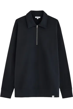 Norse projects Ketel Half-zip Cotton Sweatshirt - - L