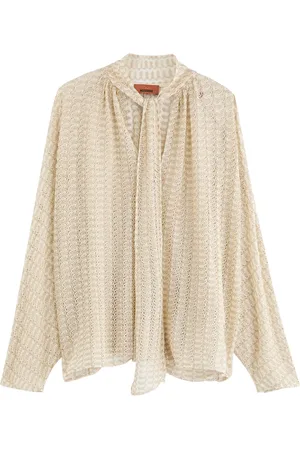 Missoni Metallic-weave Open-knit Blouse - - IT48 (UK16 / XL)