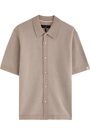 RAG&BONE Harvey Striped Cotton-blend Shirt - - L