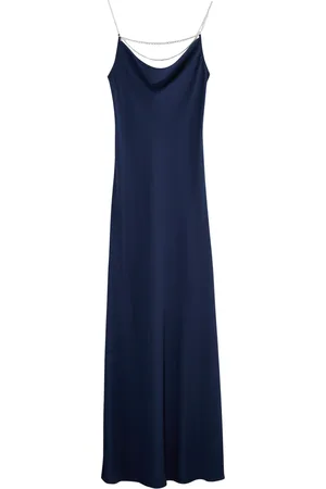 Paco rabanne Chain-embellished Satin Maxi Slip Dress - - 40 (UK12 / M)