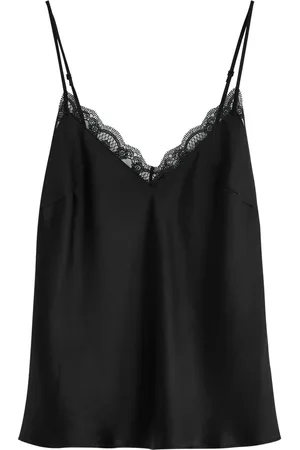Simone Pérèle Simone PÉRÈLE Love Me Lace-trim Silk-satin Camisole top - - L (UK14 / L)