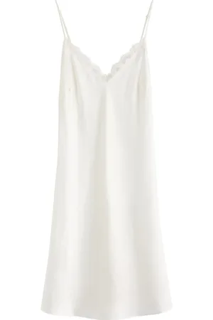 Simone Pérèle Simone PÉRÈLE Love Me Lace-trim Silk-satin Night Dress - - L (UK14 / L)