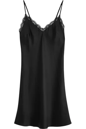 Simone Pérèle Simone PÉRÈLE Love Me Lace-trim Silk-satin Night Dress - - L (UK14 / L)