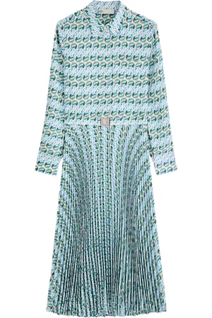 Tory Burch Printed Belted Crepe Midi Shirt Dress - - 8 (UK12 / M)