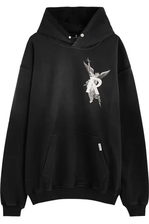 Represent Archangel Printed Hooded Cotton Sweatshirt - - M