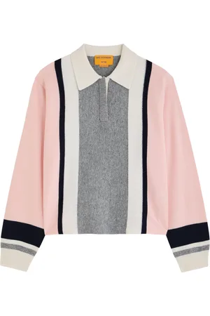 Guest In Residence Striped-intarsia Cashmere Rugby Jumper - - M (UK12 / M)