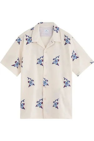 Paul Smith Floral-jacquard Cotton Shirt - - L