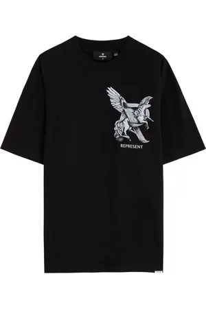 Represent Elegance In Motion Printed Cotton T-shirt - - L