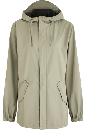 Rains Fishtail Hooded Rubberised Parka - - L (UK14 / L)