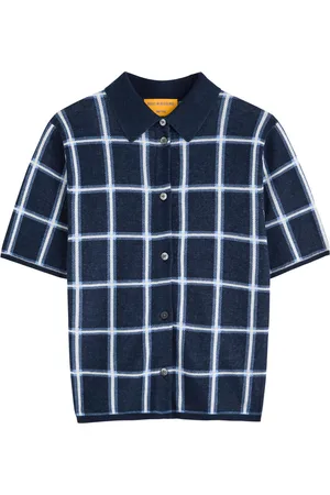 Guest In Residence Picnic Plaid Intarsia Silk-blend Shirt - - XS (UK6 / XS)