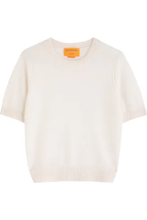 Guest In Residence Knitted Cashmere T-shirt - - L (UK14 / L)