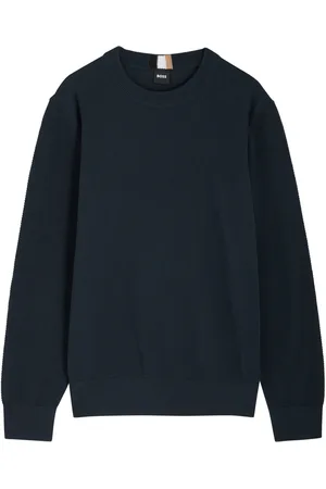 HUGO BOSS Textured Cotton Jumper - - M