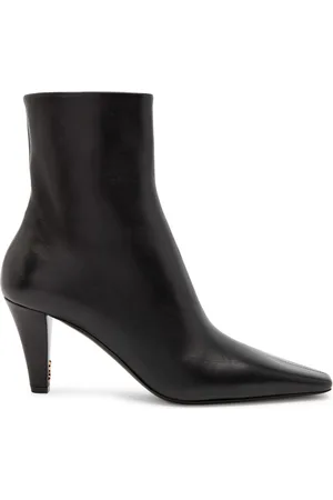 Saint Laurent Jill 75 Leather Ankle Boots - - 36 (IT36 / UK3)