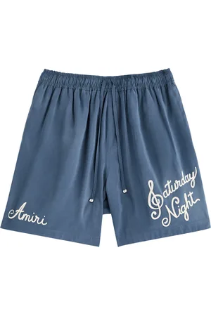 AMIRI Saturday Night Embroidered Woven Shorts - - XL
