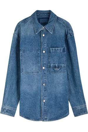 WOOYOUNGMI Logo-print Denim Overshirt - - 46 (IT46 / S)