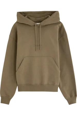 Saint Laurent Logo-embroidered Hooded Cotton Sweatshirt - - L (UK14 / L)
